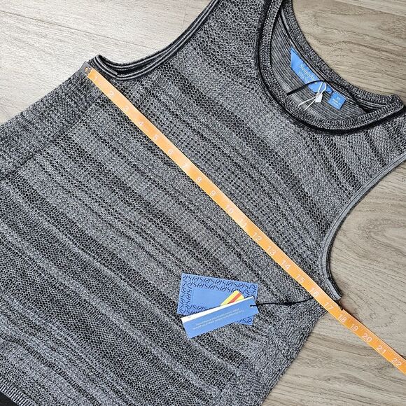 SIMPLY VERA Sleeveless Tunic Grey Black Space Edgy Apocalypse Urban Streetwear M - Picture 3 of 7